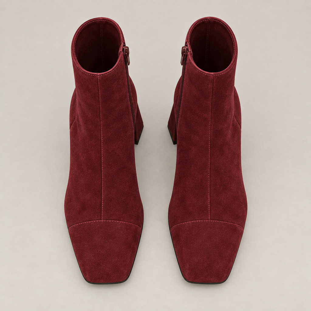 Beth — Burgundy Red — top view