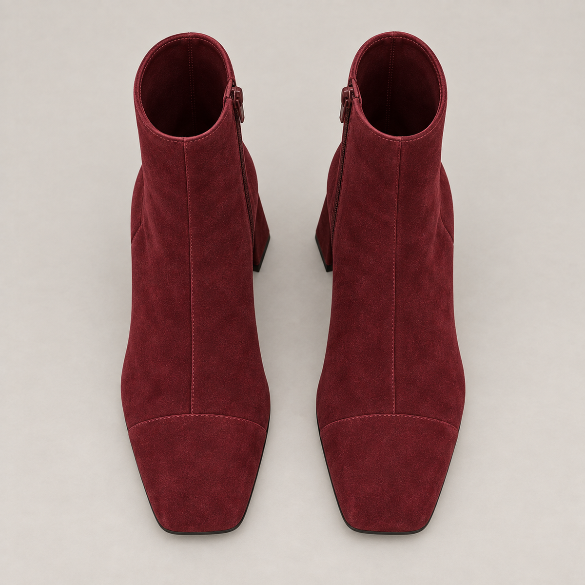 Beth — Burgundy Red — top view