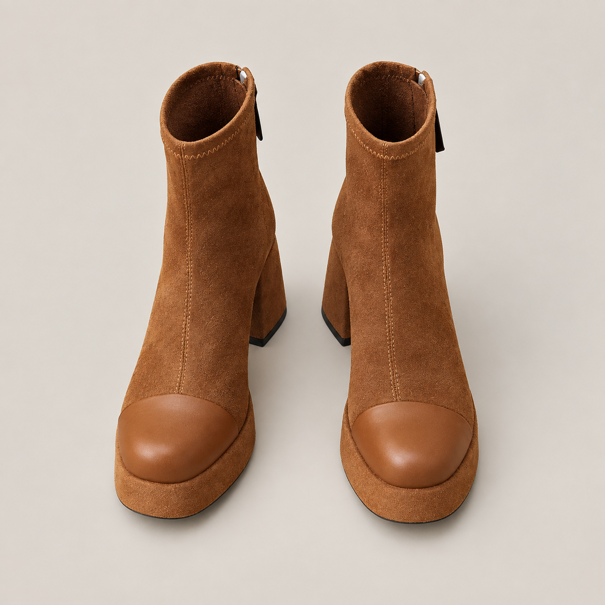 Vento Boots — Brown — top view