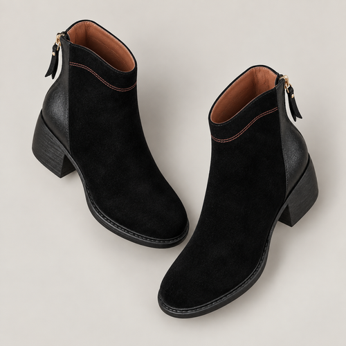 Belini Ankle Boots — Black — top view