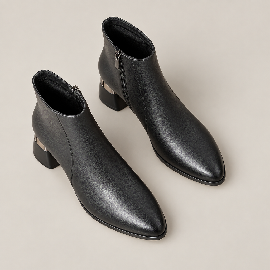 Nyla Boots — Black — top view