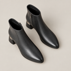 Nyla Boots — Black — top view