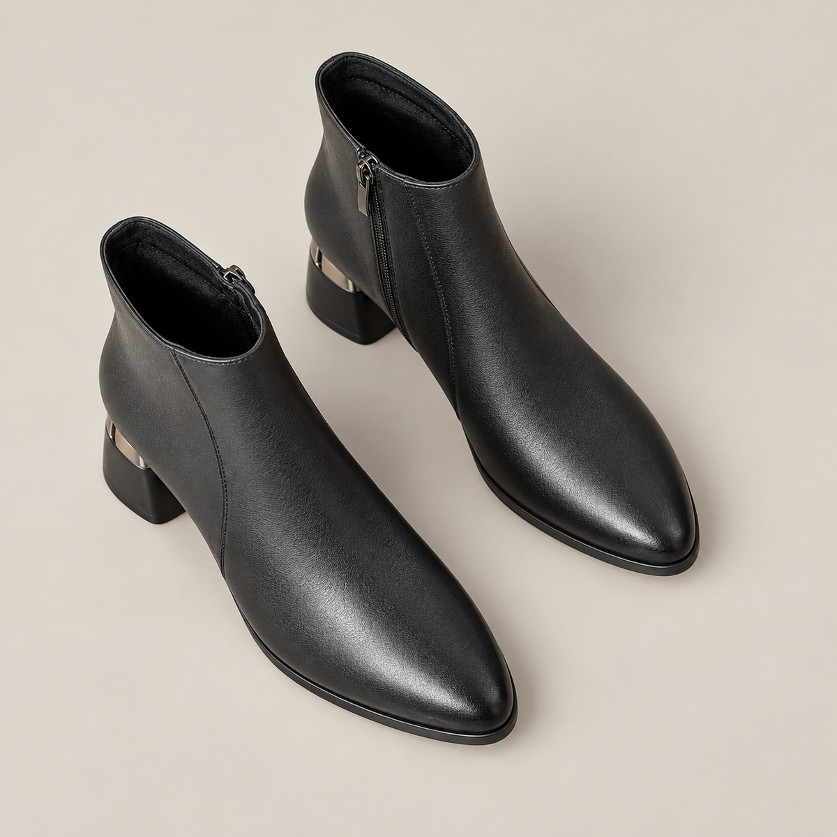 Nyla Boots — Black — top view