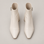 Refina Ankle Boots — White — top view