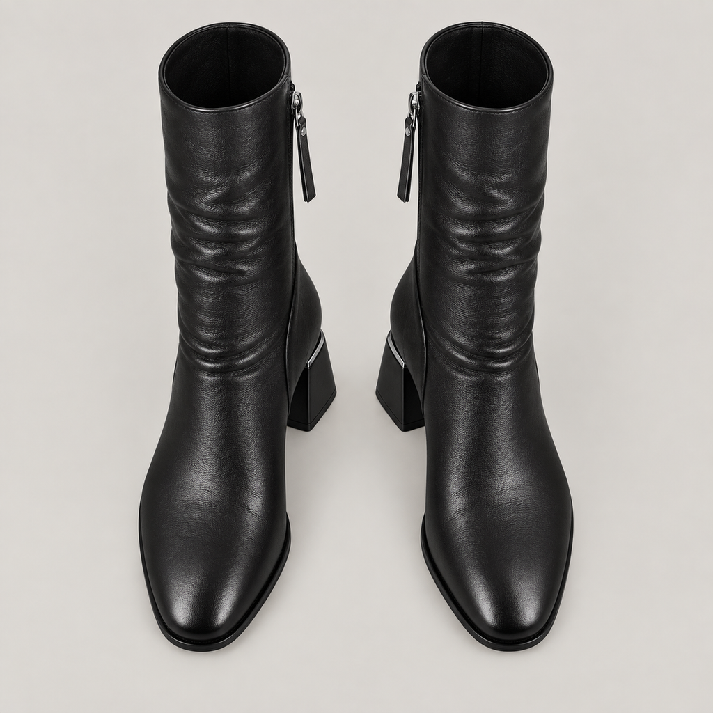 Eden Boots — Black — top view