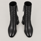 Eden Boots — Black — top view