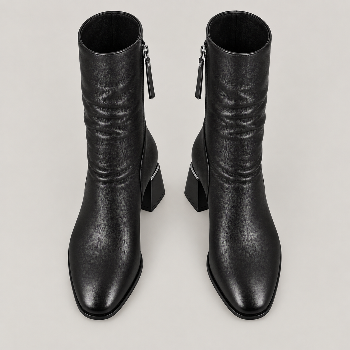 Eden Boots — Black — top view