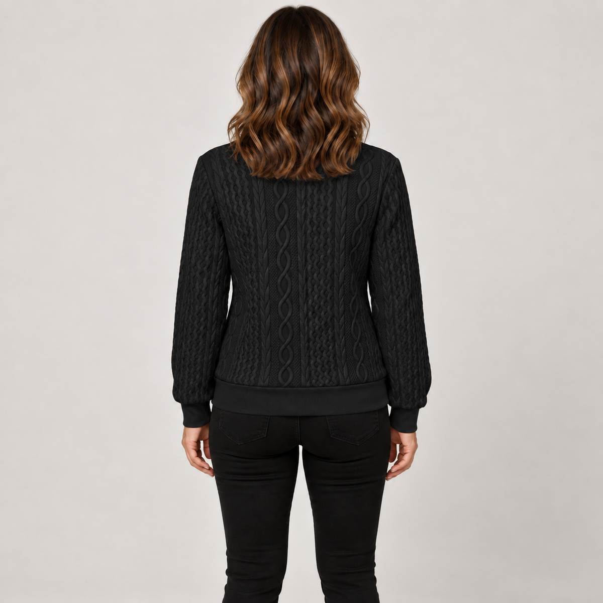 Charlotte — Black — back view