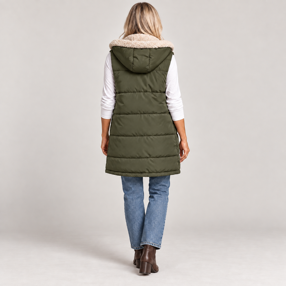 Lucy — Army Green — back view