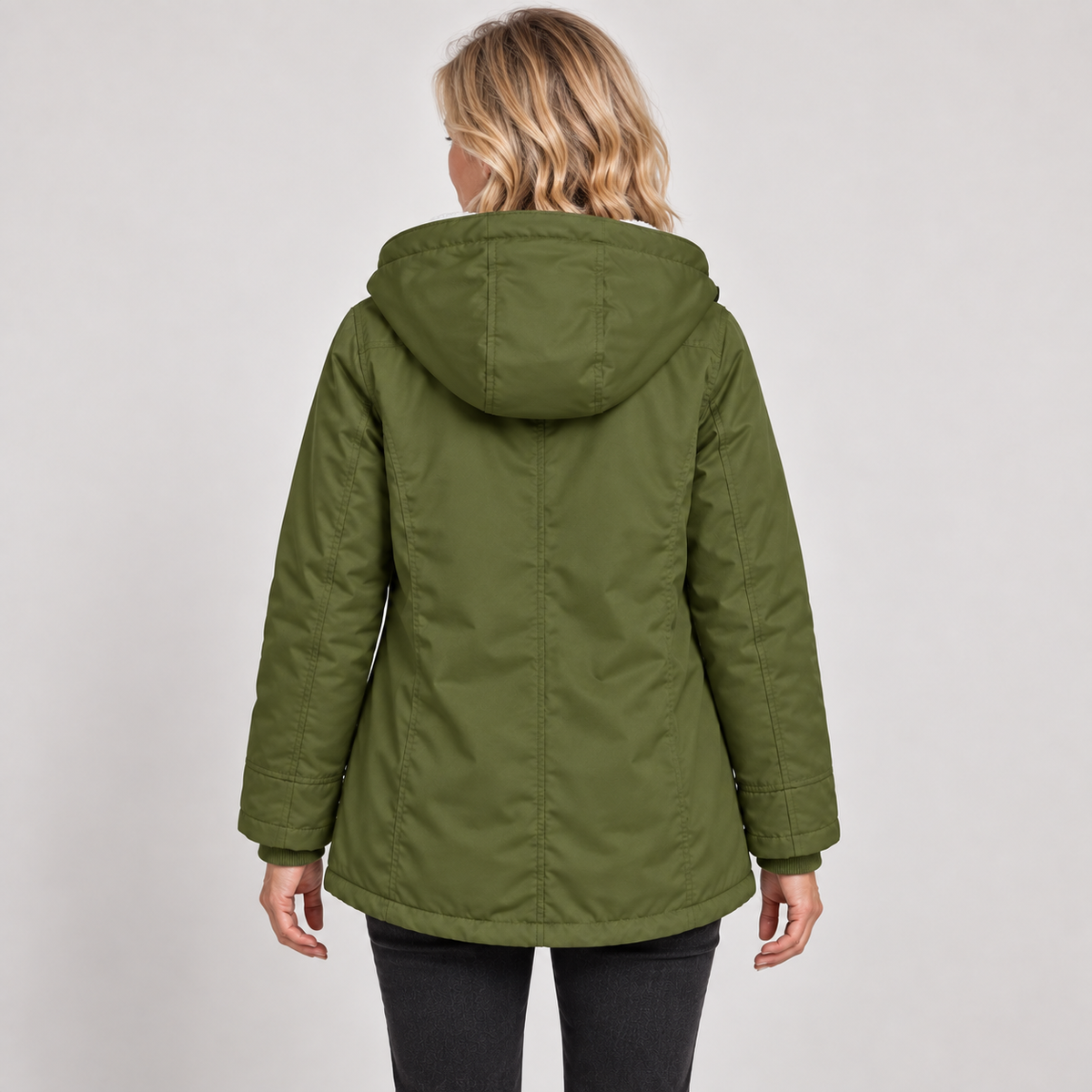 Amina — Army Green — back view