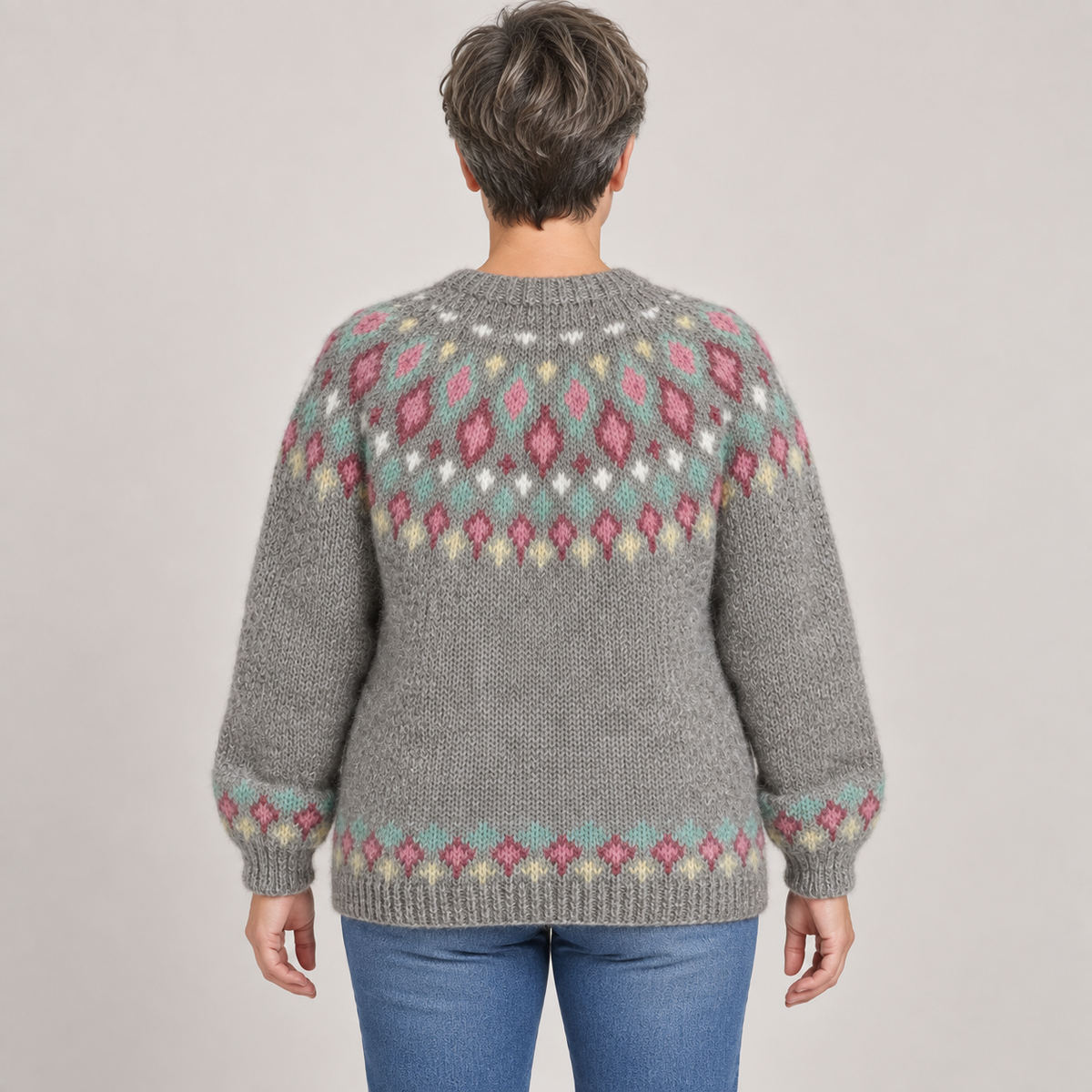 Rebecca — Soft Gray — back view