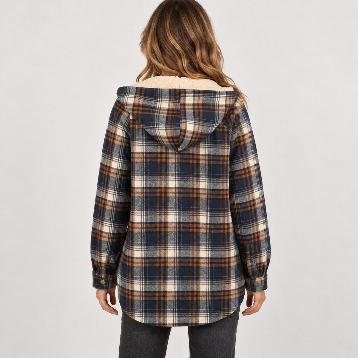 Hannah — Burgundy Blue — back view