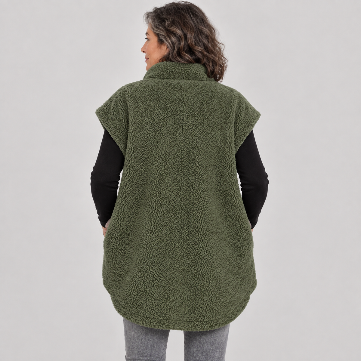 Ranjana — Army Green — back view