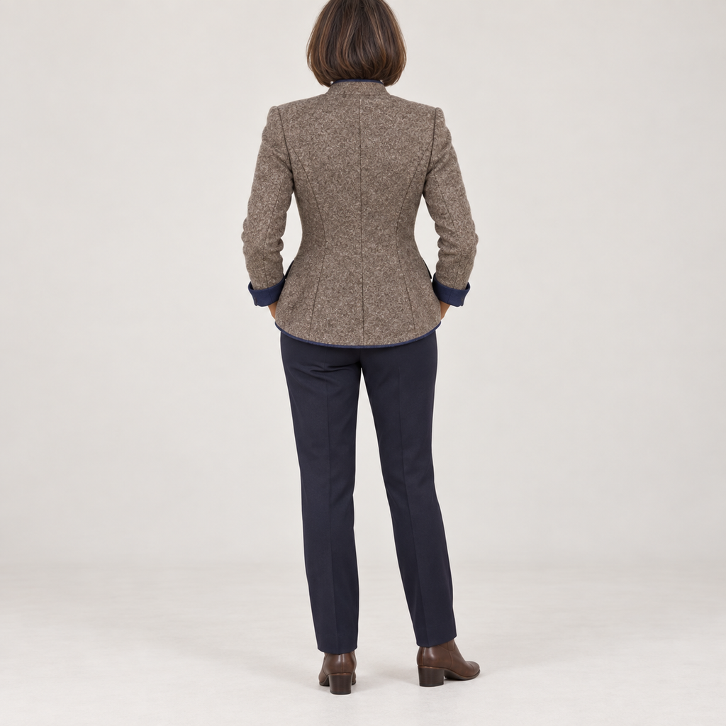 Ascot — Taupe Brown — back view