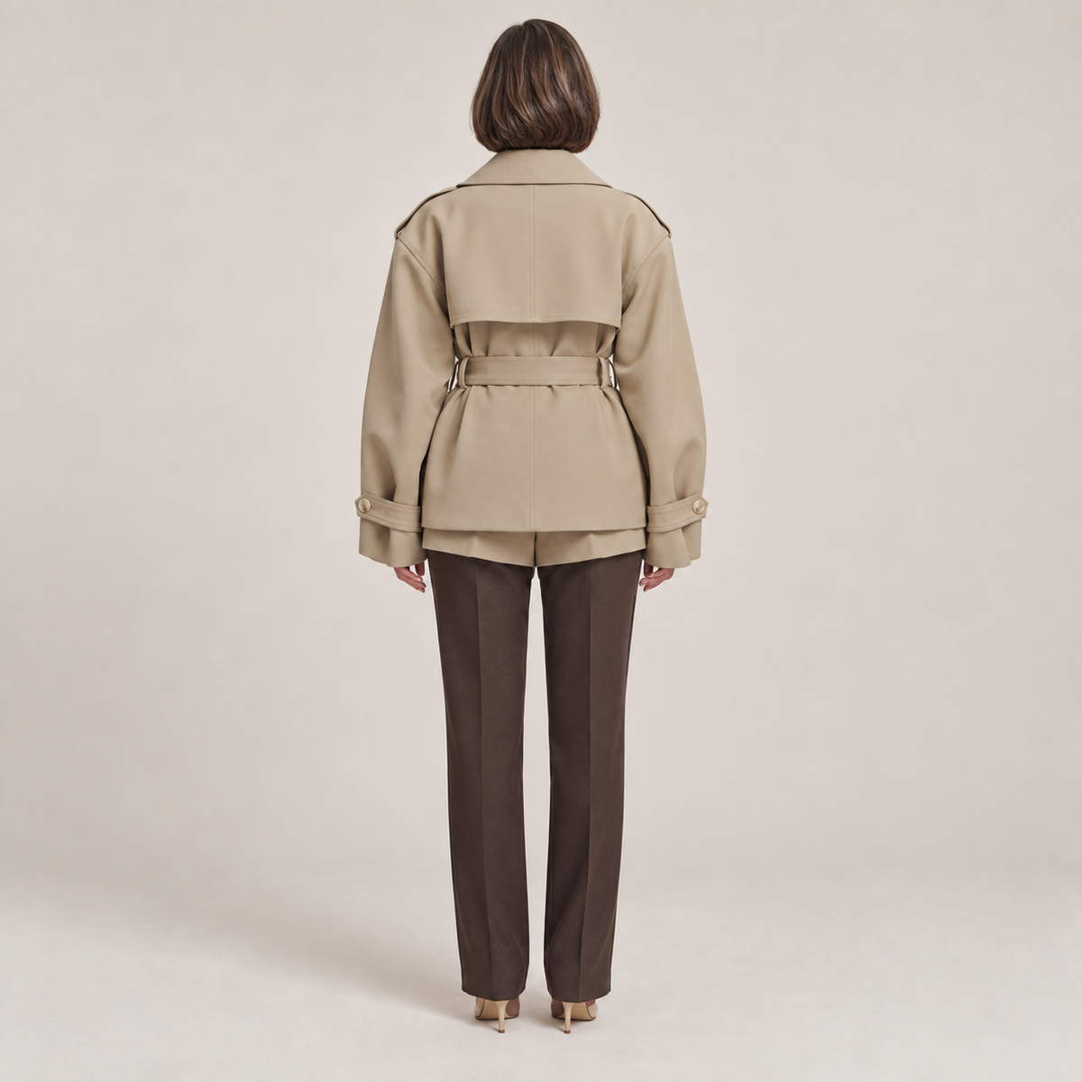 Elsje — Khaki — back view