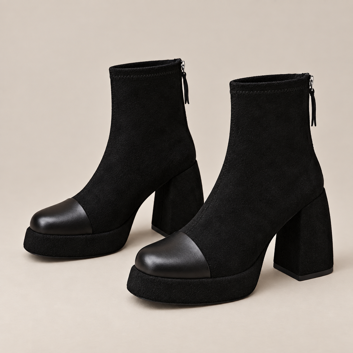 Vento Boots — Black — opposite lateral