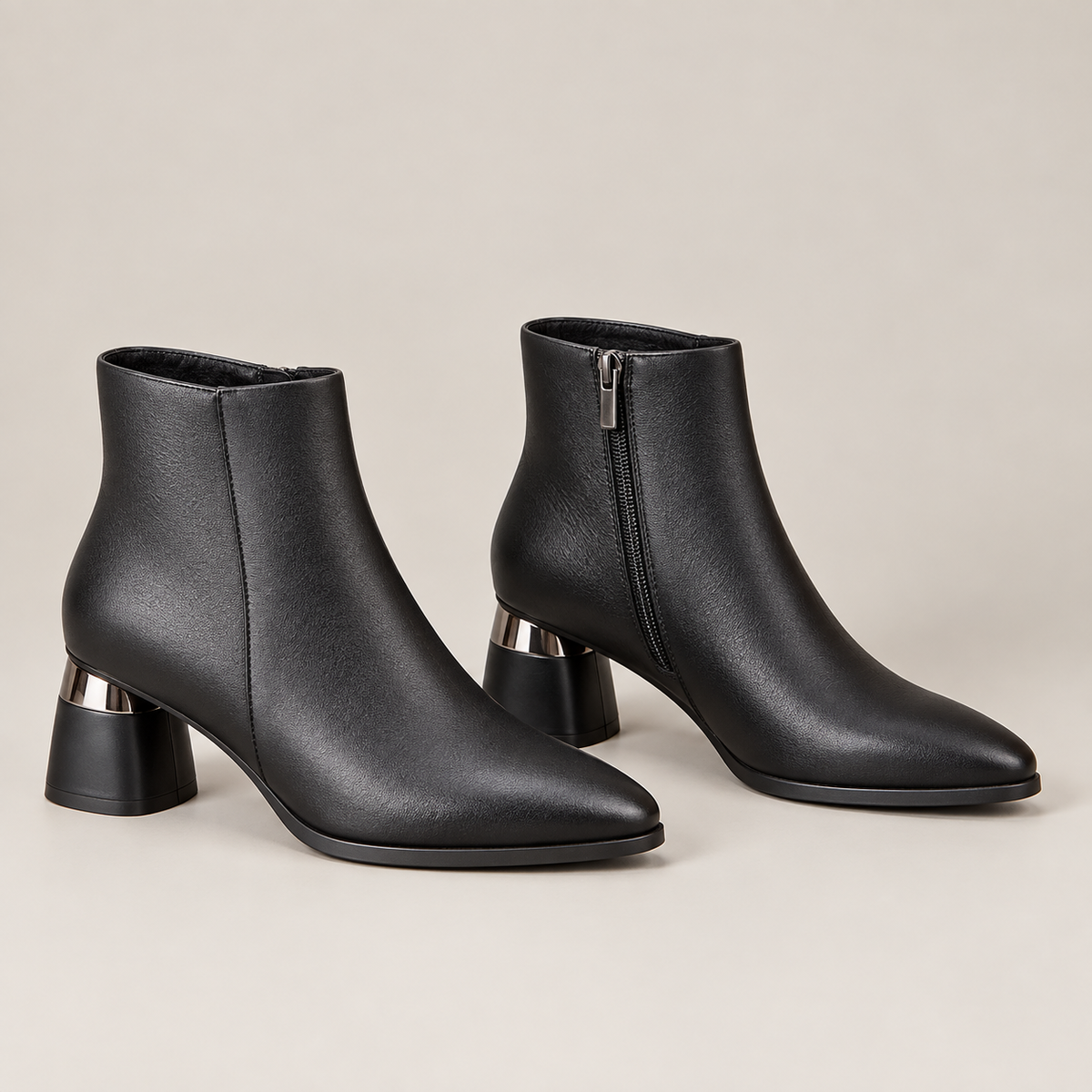 Nyla Boots — Black — opposite lateral