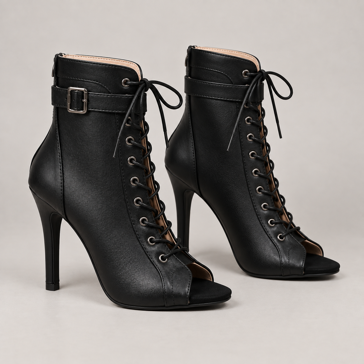 Raina Boots — Black — opposite lateral