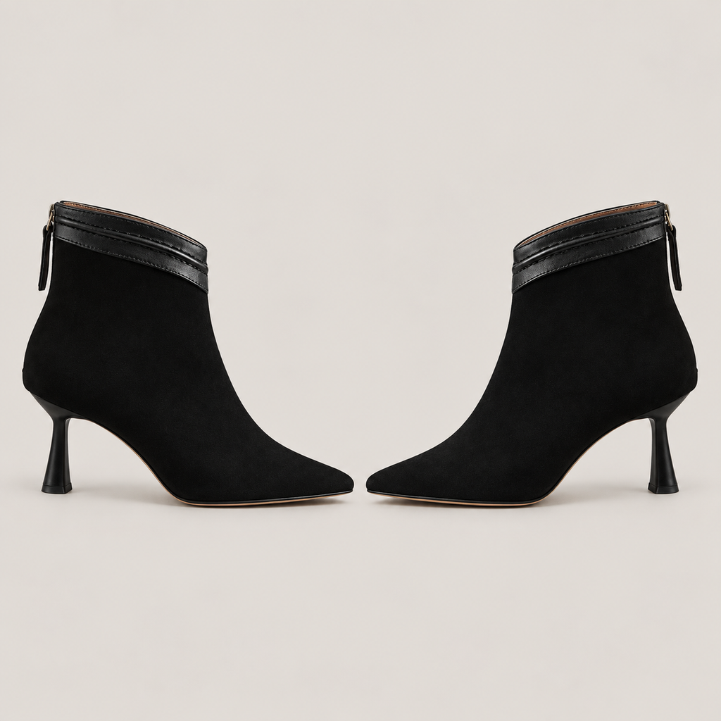 Laura Ankle Boots — Black — opposite lateral