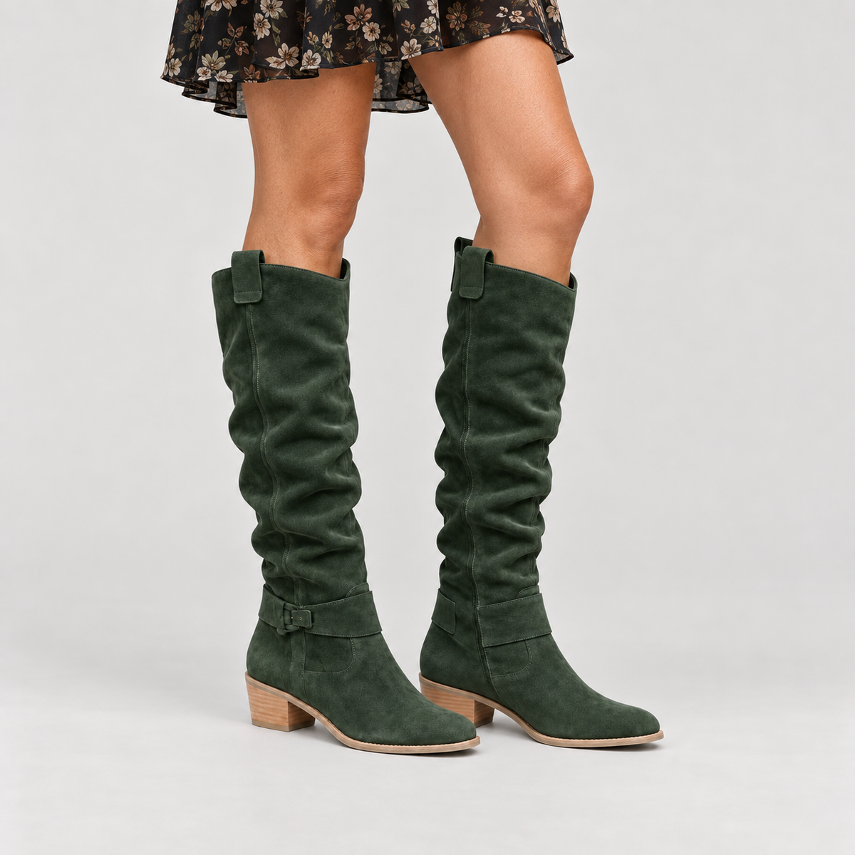 Nora — Dark Green — on model