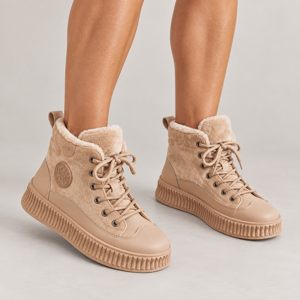 Salva Boots — Khaki — on model