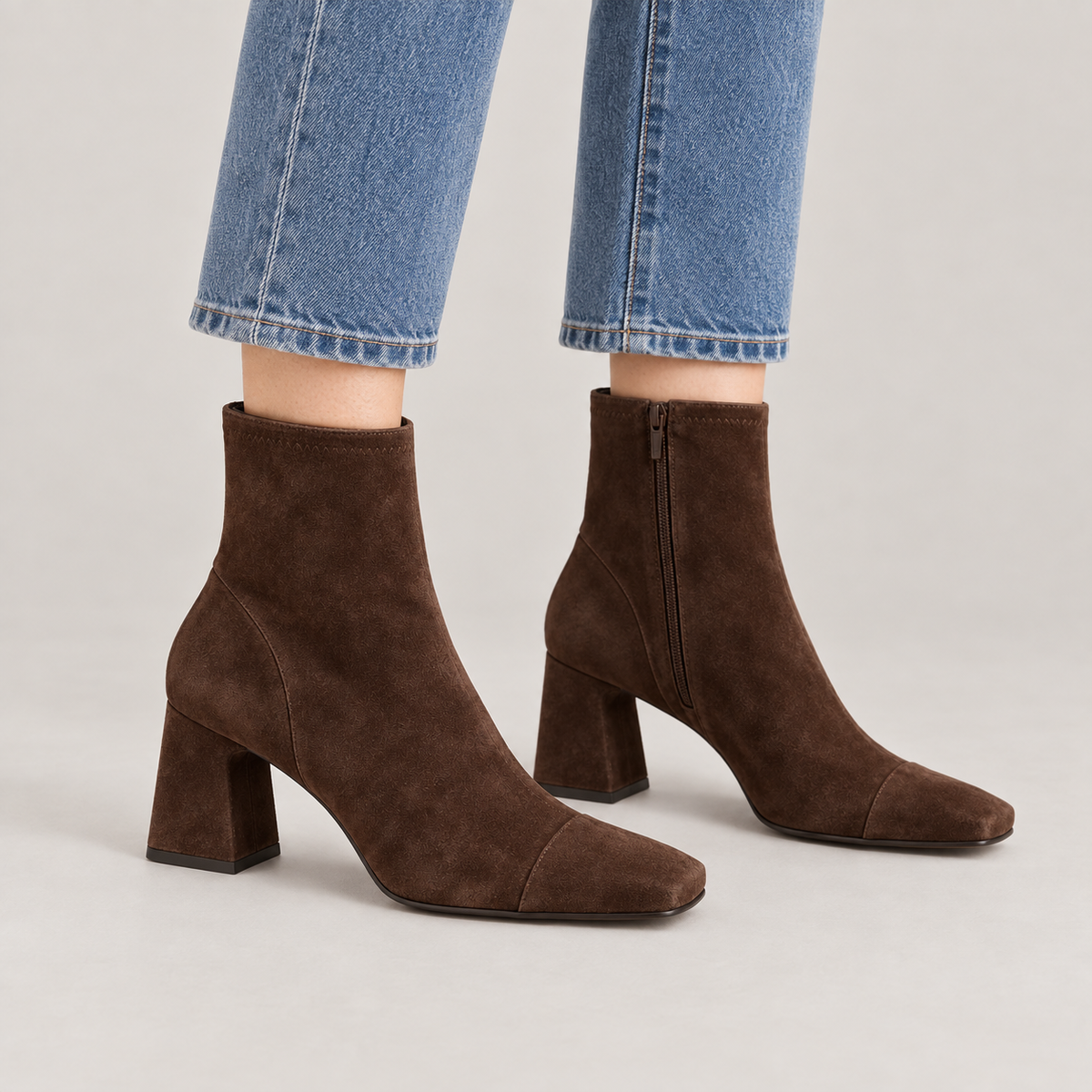Beth — Dark Brown — on model