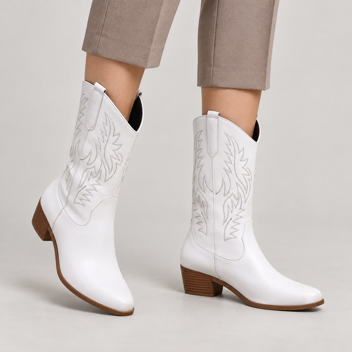 Claire — White — on model