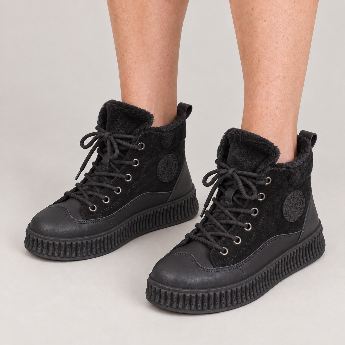 Peru Boots — Black — on model