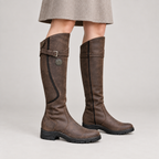 Rinley — Dark Brown — on model