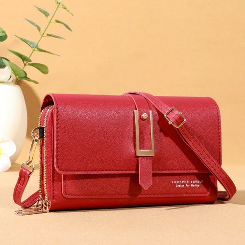 Chic Women's Crossbody Bag | Stylish Mobile Phone and Card Holder