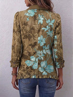 Blanche | Vintage Floral Ombré Ruffle Jacket