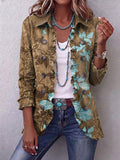 Blanche | Vintage Floral Ombré Ruffle Jacket